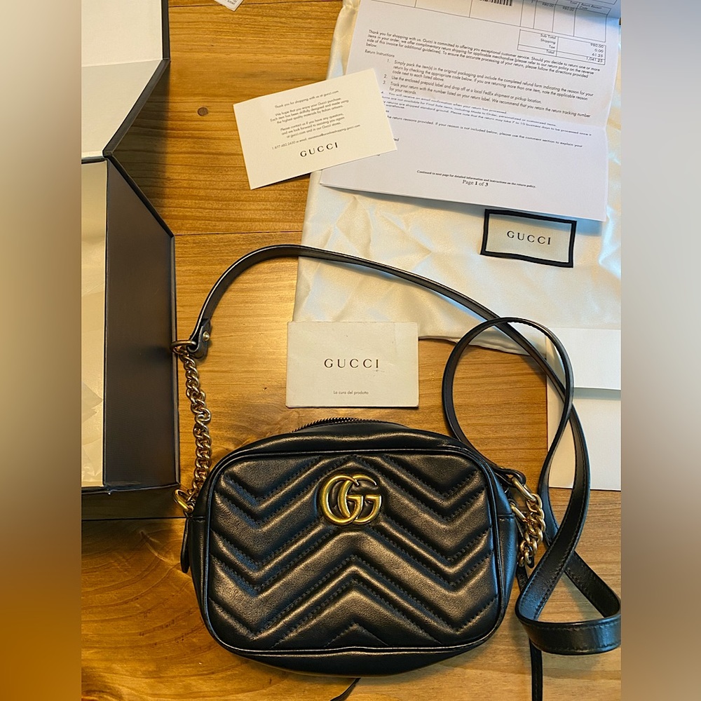 GG Marmont matelassé mini shoulder bag